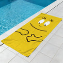 Serviette de plage barbapapa dessin animé séchage rapide
