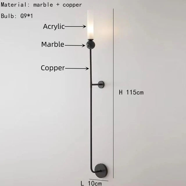 Pendelleuchte aus Naturmarmor