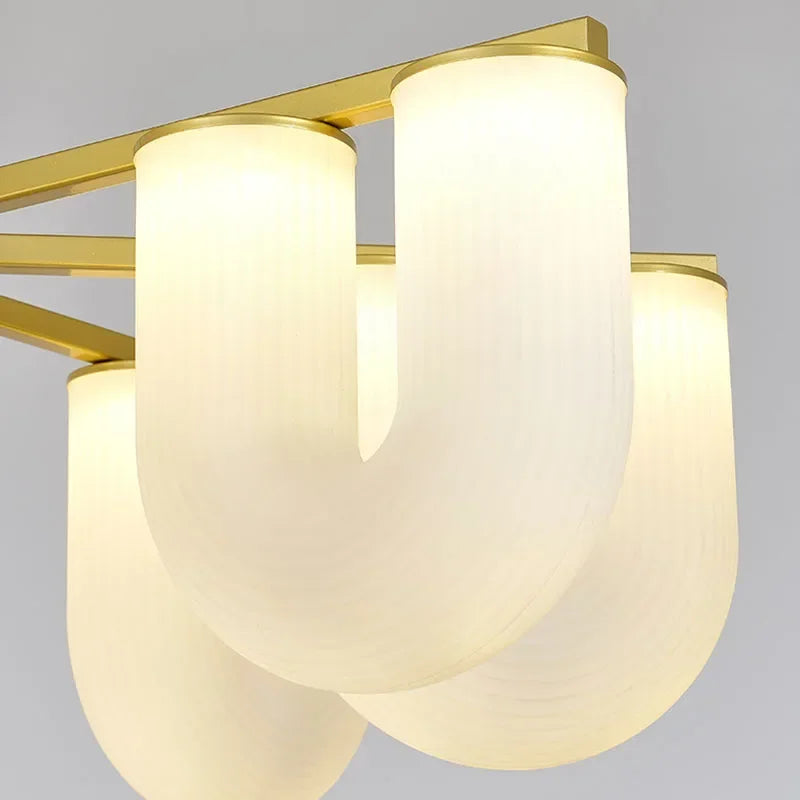 LED-Pendelleuchte aus Acryl in U-Form Dekorative Pendelleuchte - vue 4 sur 10