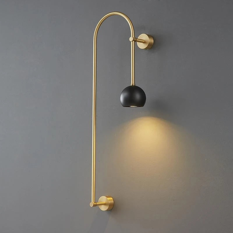 Wandleuchte aus Kupfer im italienischen Stil für ein elegantes Interieur - vue 5 sur 8