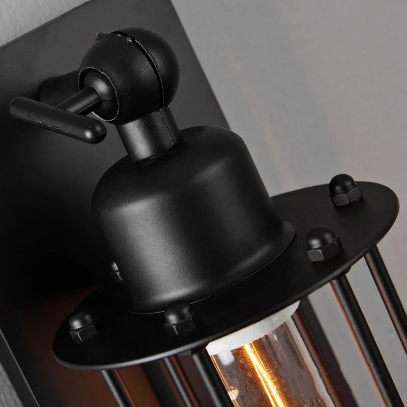 applique murale style industriel rétro led éclairage maison décor intérieur - vue 4 sur 7