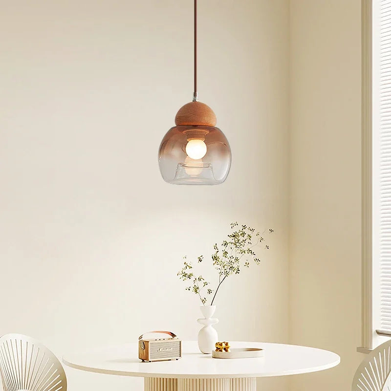 Retro Kronleuchter aus Glas für moderne Dekoration - vue 3 sur 8