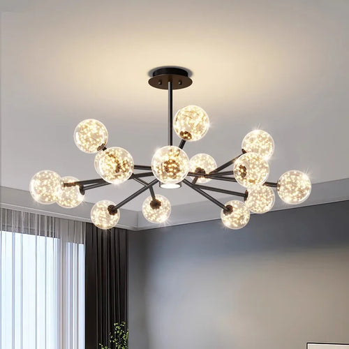 lustre décoration intérieur avec lampes suspendues fantaisie