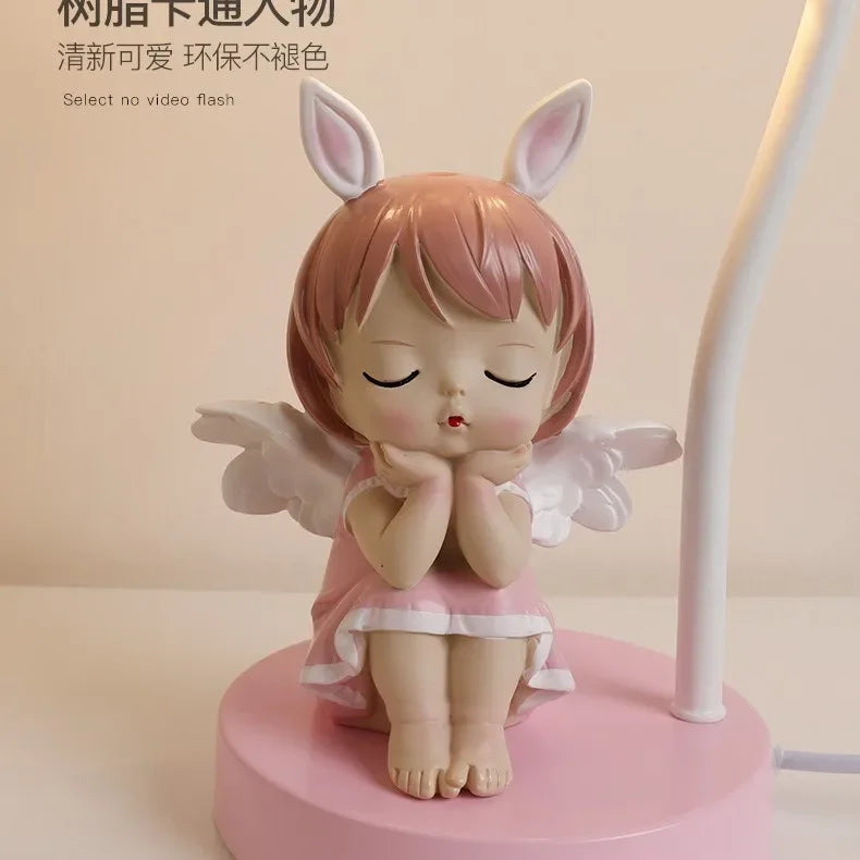 lampe de bureau pour enfants dessin animé lapin princesse mignon - vue 7 sur 9