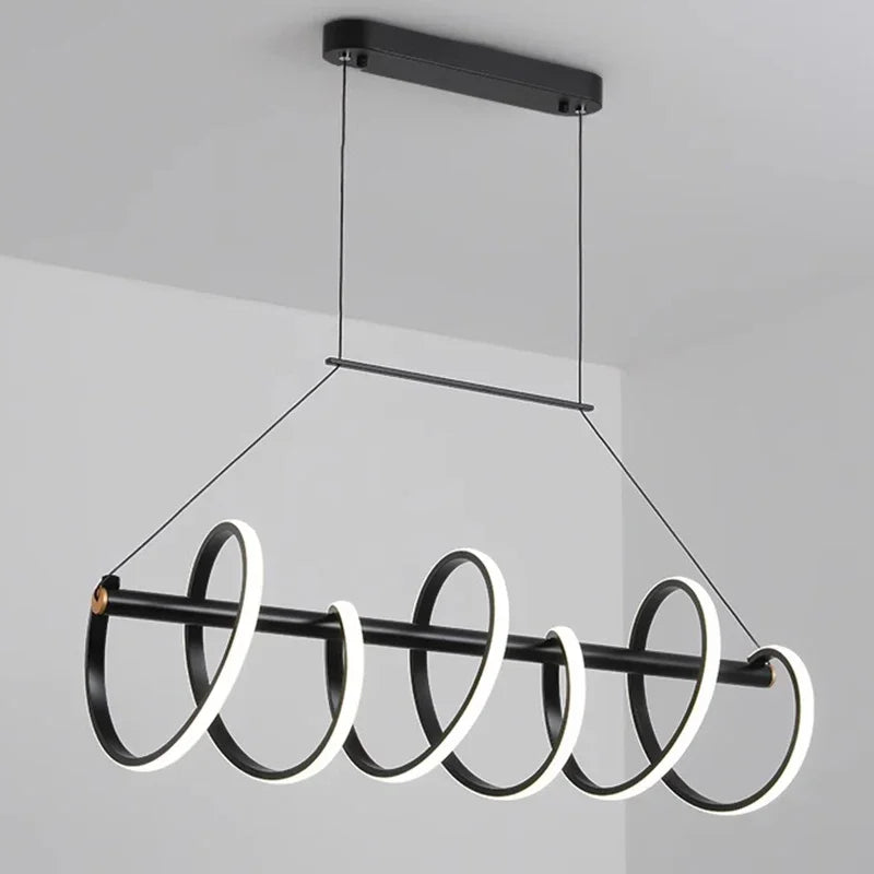 lustre moderne suspension éclairage intérieur suspension - vue 6 sur 6