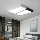 Plafonnier LED noir et blanc carré