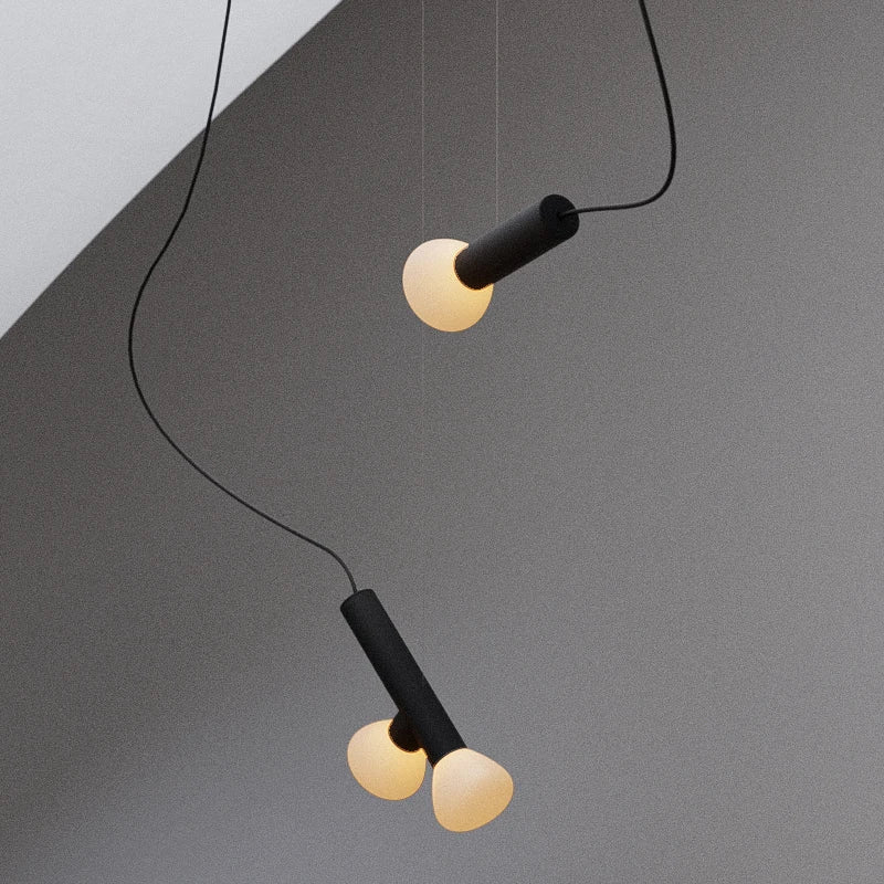 suspension moderne en verre pour éclairage créatif intérieur - vue 2 sur 9
