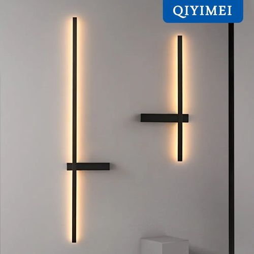 Minimalistische LED-Wandleuchte aus Aluminium für Innenbeleuchtung - vue 2 sur 18