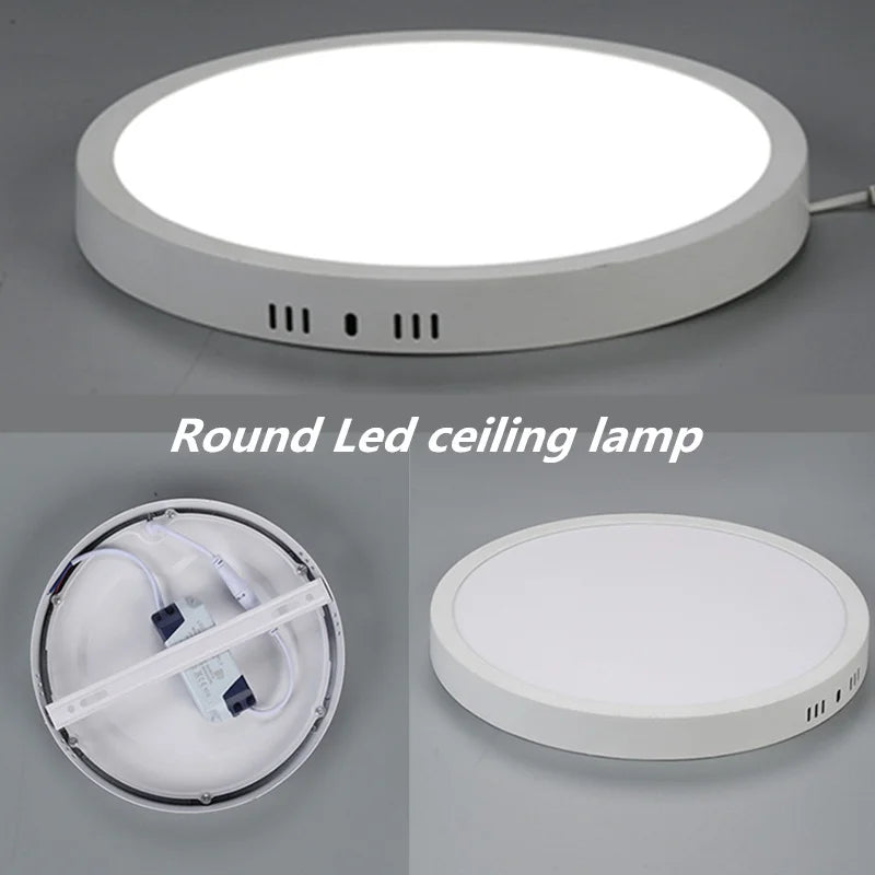 plafonnier led carré monté en surface éclairage led froid - vue 5 sur 14