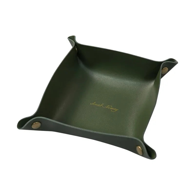 boîte de rangement en cuir pour bureau et accessoires - vue 15 sur 20