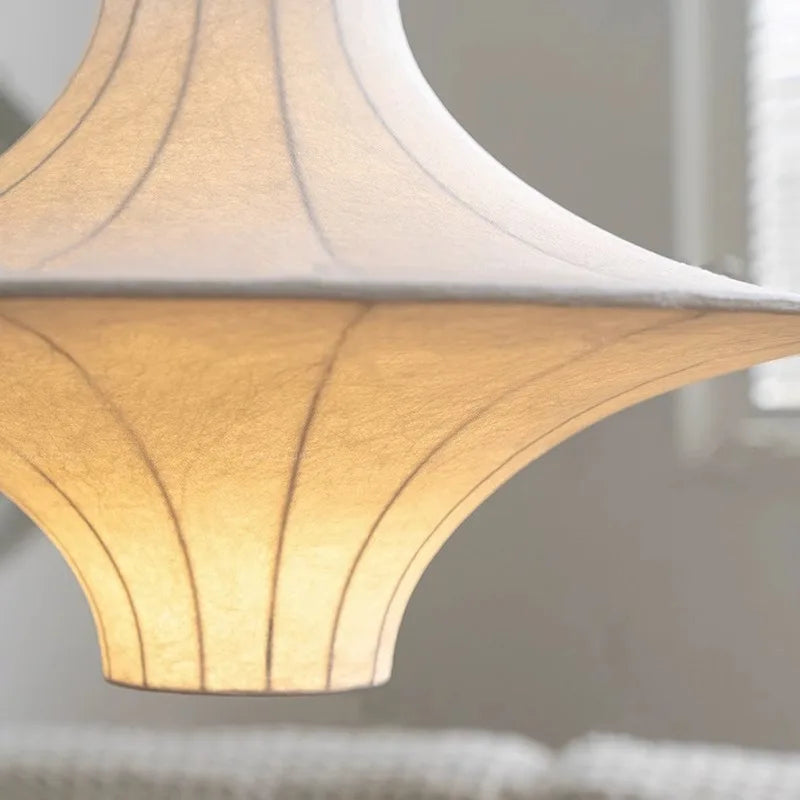Suspension Led en soie Wabi Sabi