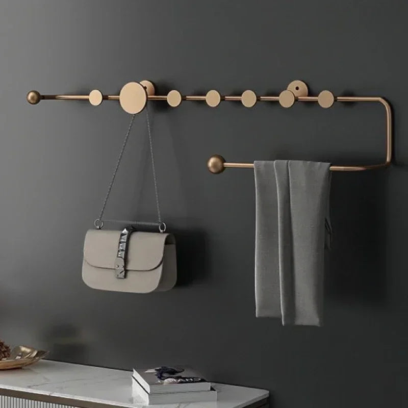 porte-vêtements et chapeaux de luxe nordique décoratif mural - vue 5 sur 18