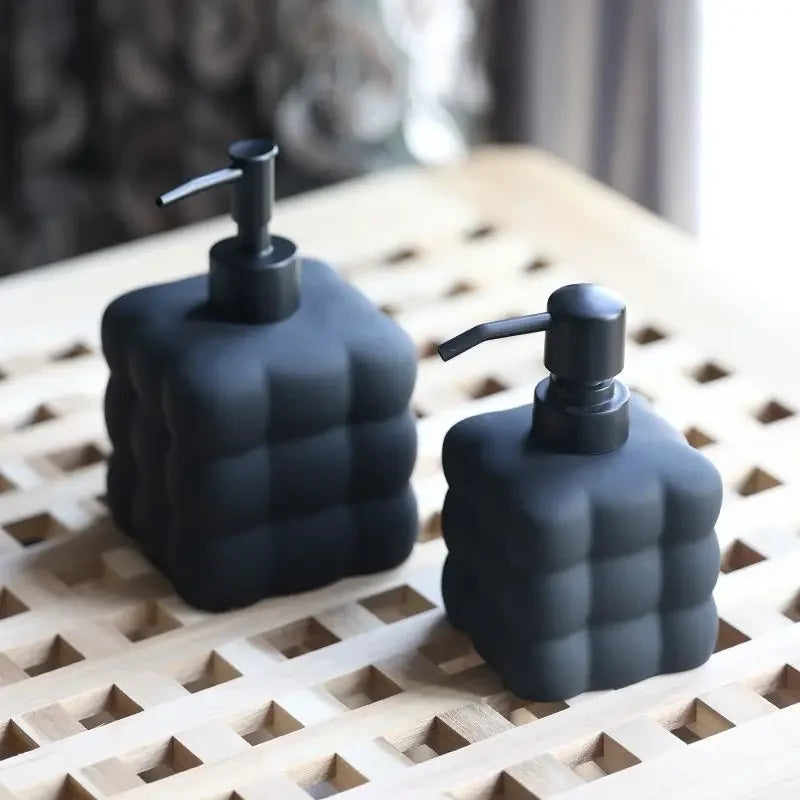 distributeur de savon créatif en céramique pour désinfectant et shampoing - vue 4 sur 12