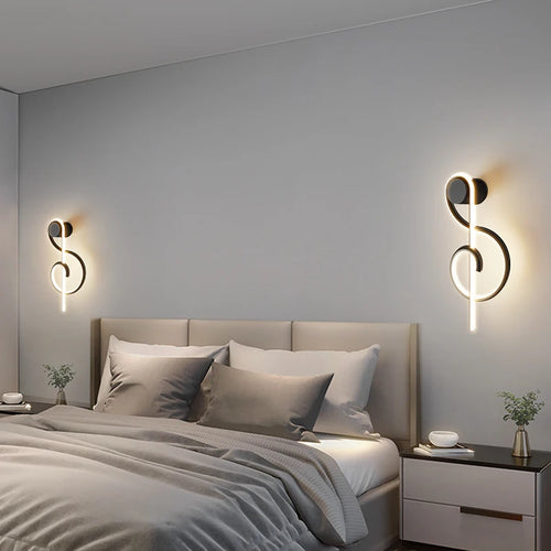 applique murale led en spirale moderne en aluminium - vue 3 sur 14