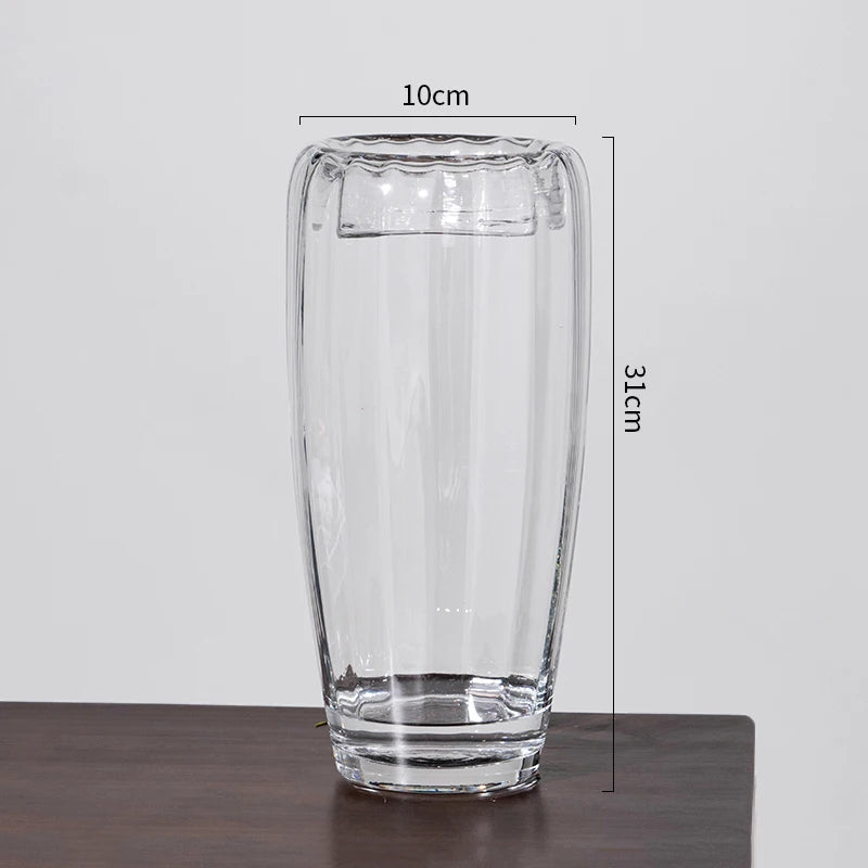 vase en verre pour arrangement floral et décoration élégante - vue 10 sur 10