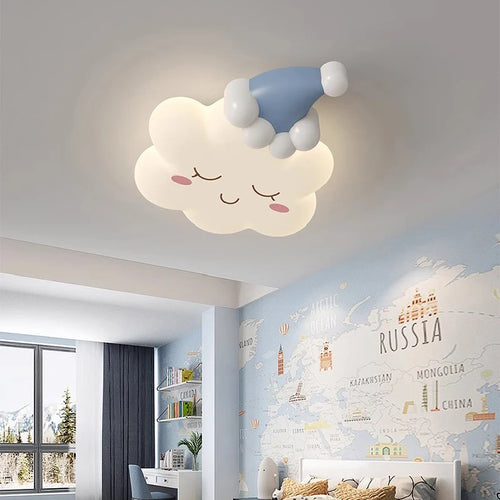 Deckenleuchte Wolke Rosa für romantisches und warmes Kinderzimmer - vue 4 sur 9