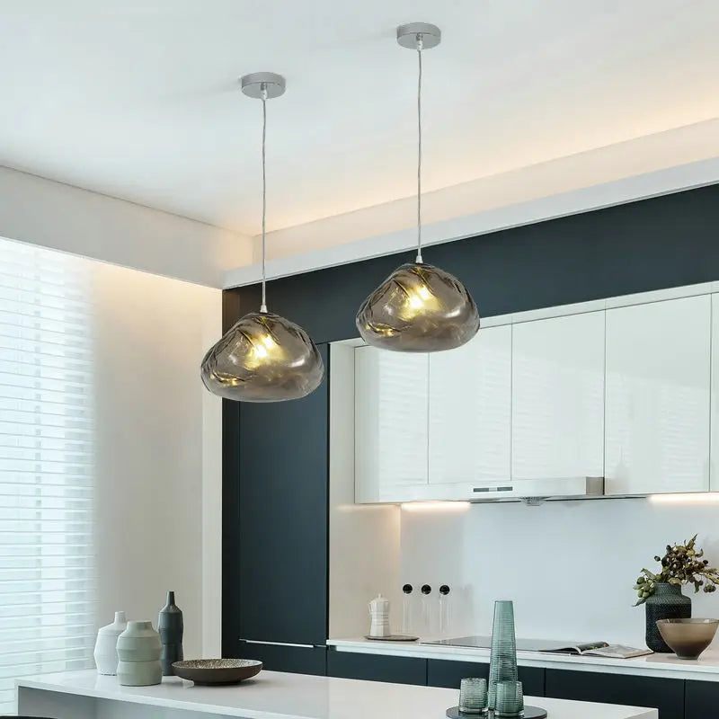 suspension moderne lampe duplex escaliers pour restaurant - vue 5 sur 9