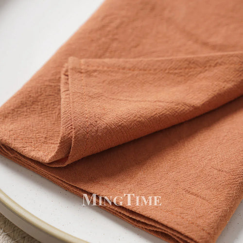 Serviette de table coton lavé doux style classique - vue 8 sur 7