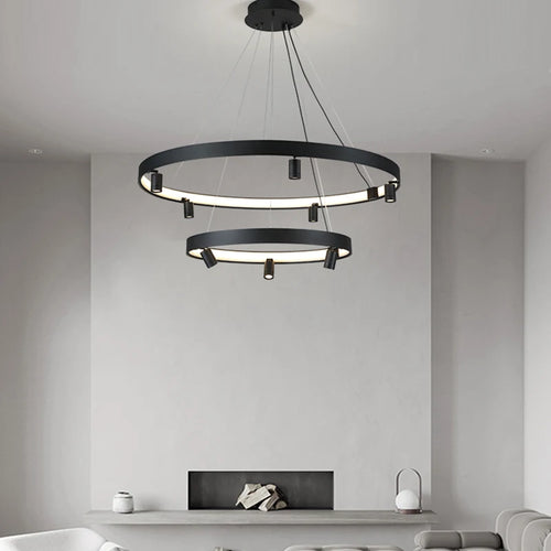 LED-Pendelleuchte in Kreisform im modernen nordischen Stil - vue 2 sur 9