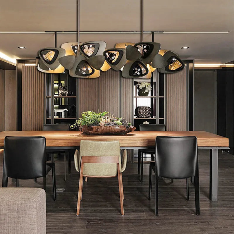 lustre postmoderne créatif coquille art suspendus luminaires - vue 5 sur 11