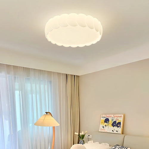 plafonnier cercle décoration éclairage simple design élégant moderne - vue 3 sur 8