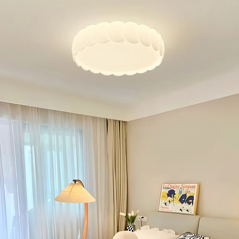 plafonnier cercle décoration éclairage simple design élégant moderne - vue 3 sur 8