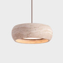 LED-Pendelleuchte im Wabi-Sabi-Stil aus Stein für die Inneneinrichtung