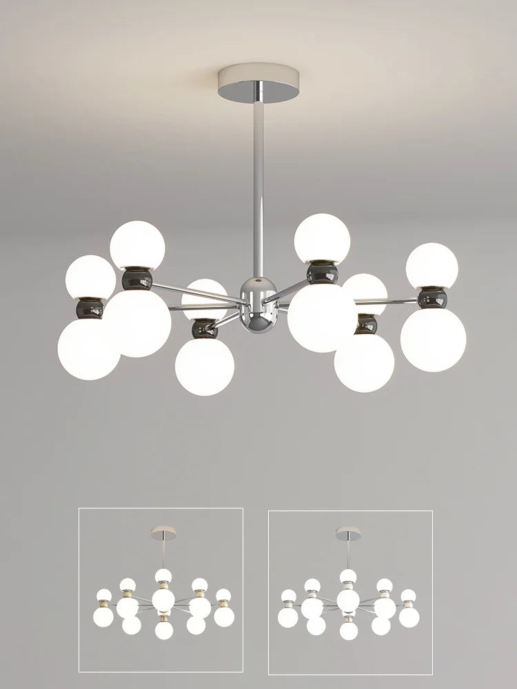 lustre suspendu dimmable pour décoration intérieure moderne - vue 2 sur 15