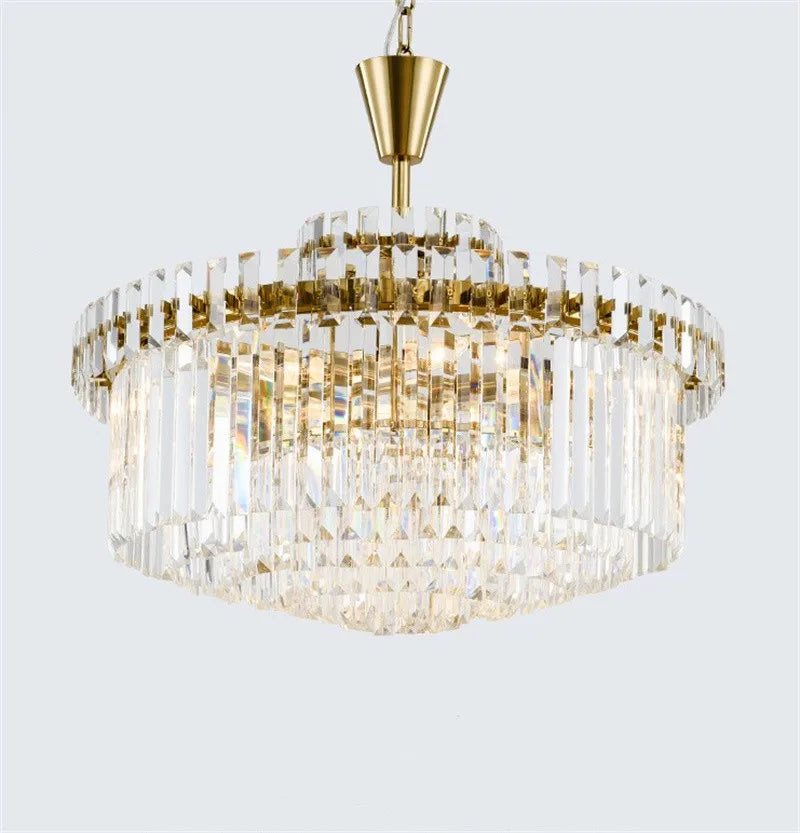 lustre moderne en cristal design haut de gamme pour intérieur élégant - vue 5 sur 6