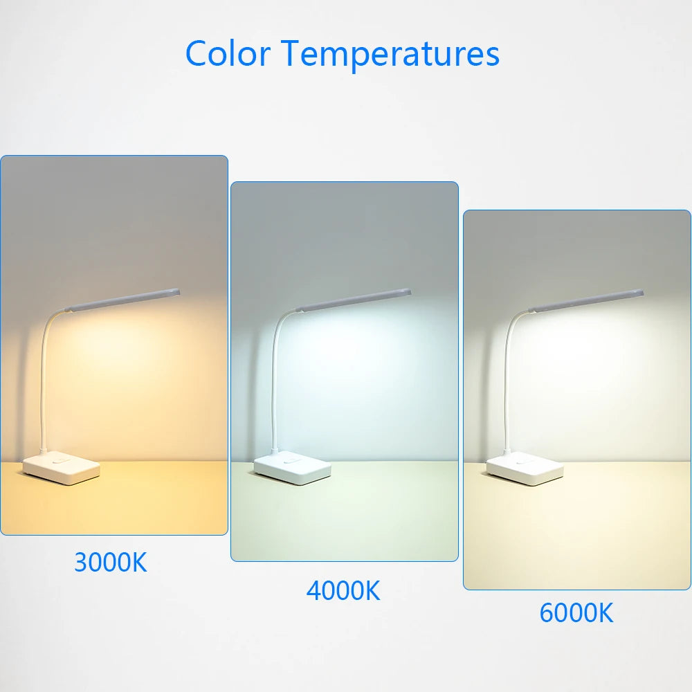 lampe de bureau led tactile usb avec protection des yeux - vue 4 sur 29