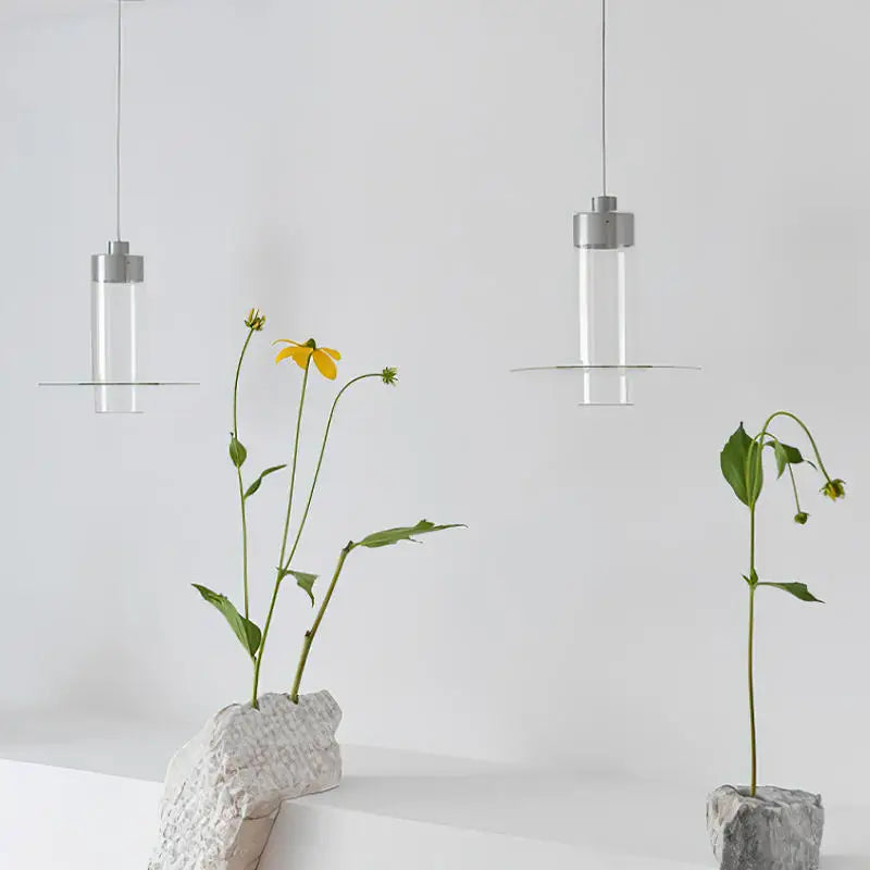 lustre moderne en verre pour cuisine et salon - vue 3 sur 7