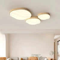 LED-Deckenleuchte im natürlichen Holzstil Warmweiß Vollspektrum