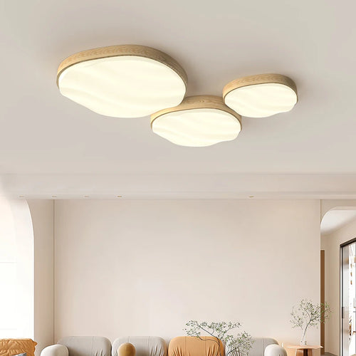 LED-Deckenleuchte im natürlichen Holzstil Warmweiß Vollspektrum