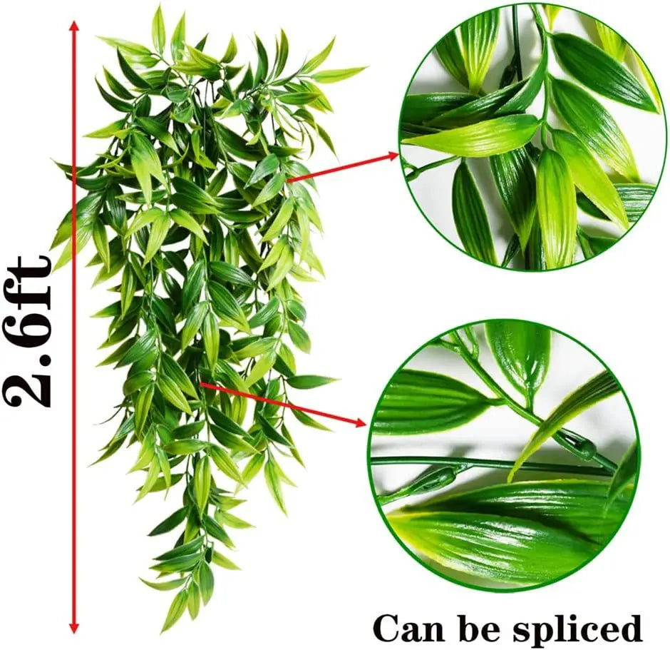 plantes suspendues en bambou pour décoration extérieure jardin - vue 5 sur 9