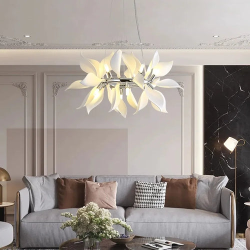 lustre moderne led nordique pour hôtel villa brillant
