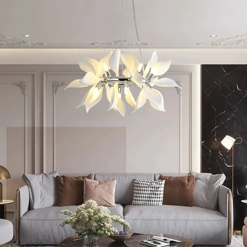 lustre moderne led nordique simple brillant pour hôtel villa - vue 11 sur 10