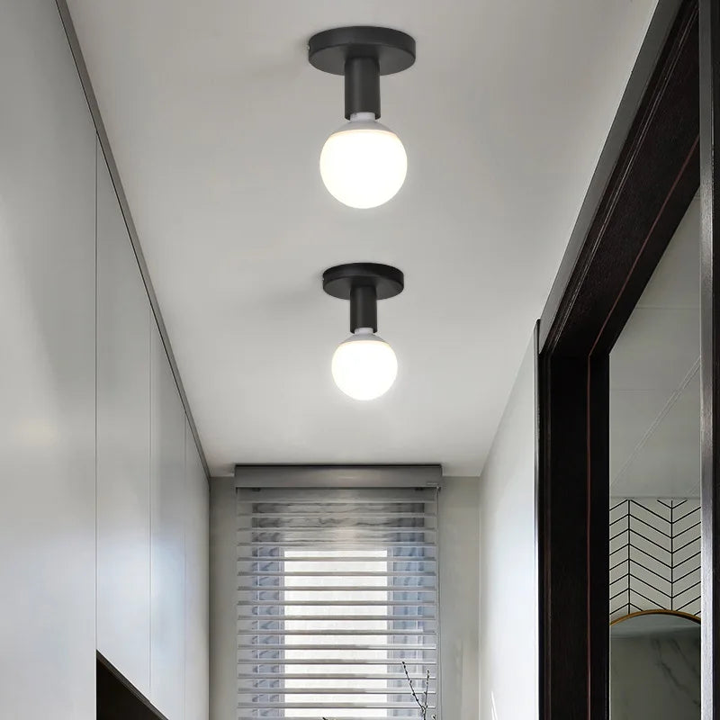 plafonnier led moderne style industriel rétro pour décoration intérieure - vue 4 sur 14