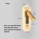 applique murale led rotative avec interrupteur pour lecture