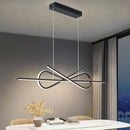LED moderne Lustre Restaurant Personnalité Lustre Moderne Simple Design Créatif Arc De Luxe Bar Table Lustre