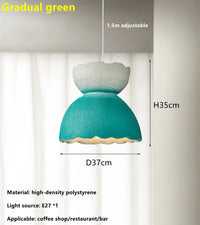 Suspension Nordique fait à la main Wabi Sabi Restaurant LED décoration maison Loft