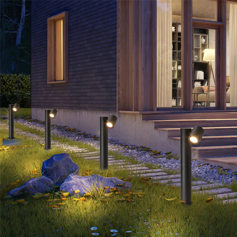 lampe led extérieure rotative étanche pour jardin et parc - vue 7 sur 7
