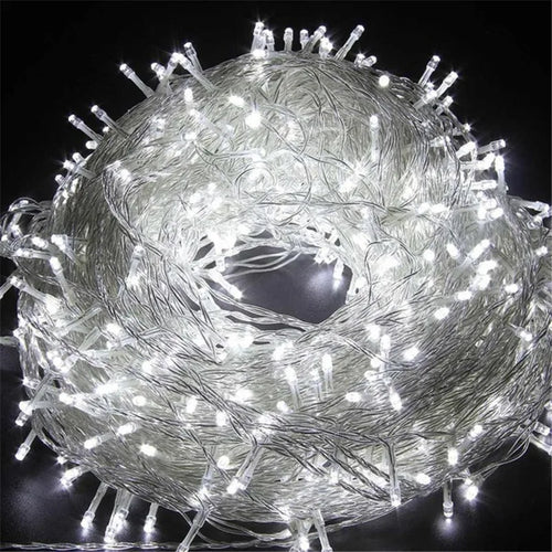 guirlande lumineuse extérieure 100 led étanche pour fêtes et décorations