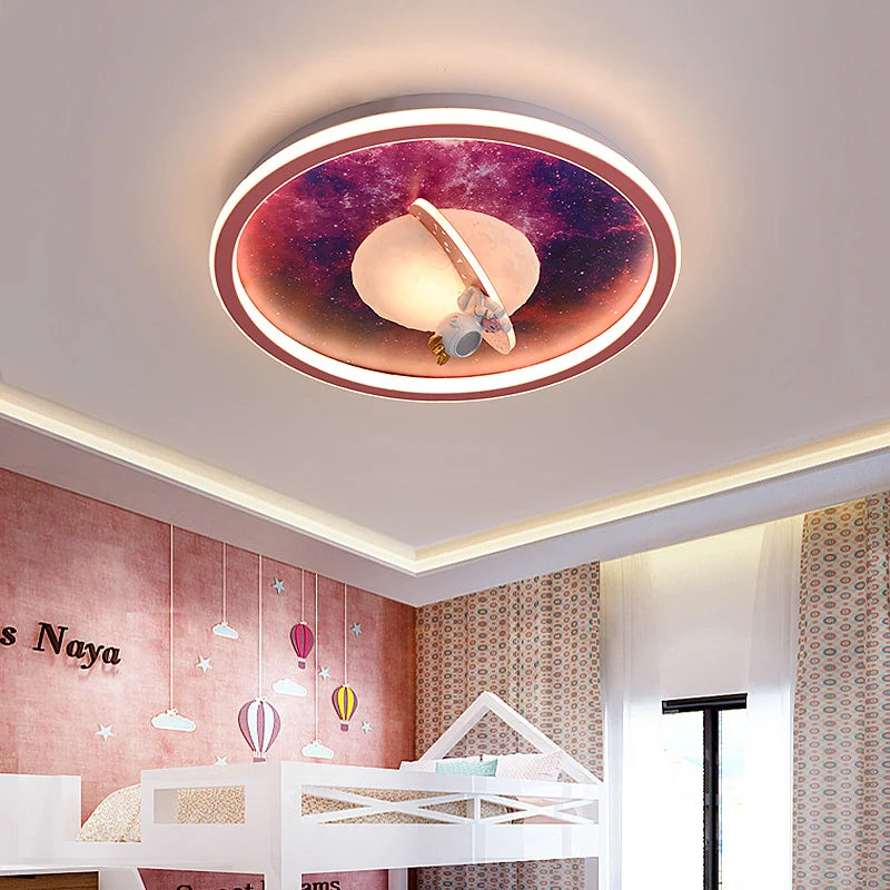 Moderne LED-Deckenleuchte für das Kinderzimmer Astronaut Dekorativ - vue 5 sur 8