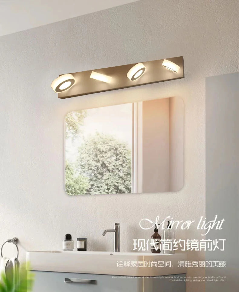 applique murale led moderne pour miroir et éclairage décoratif - vue 8 sur 9