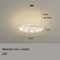 Pendelleuchte Art déco mit 3 Farbtemperaturen aus Acryl vom Designer