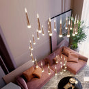 Moderner minimalistischer LED-Kronleuchter für Duplex-Treppen und Loft