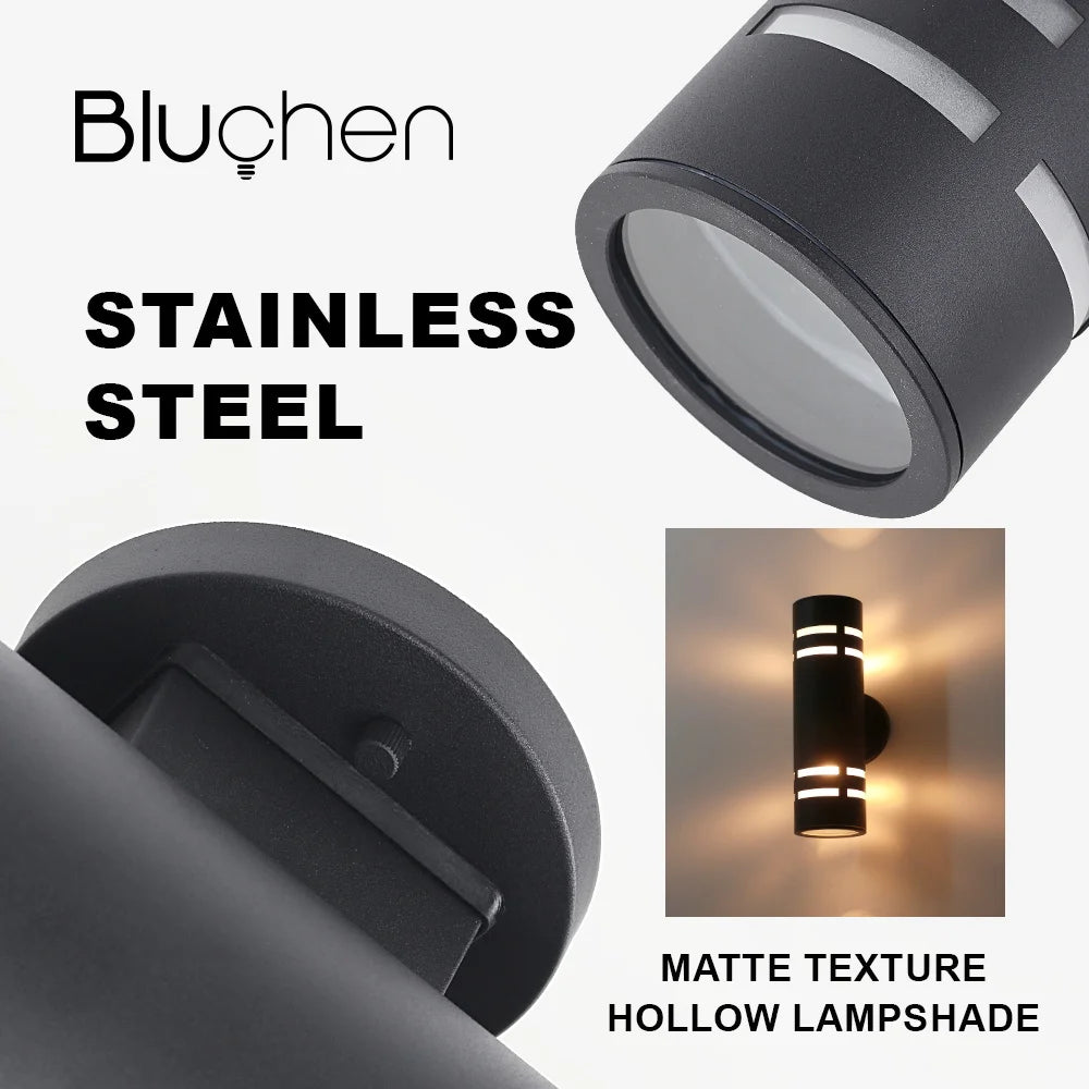 applique murale led extérieure en acier inoxydable pour éclairage moderne - vue 5 sur 7