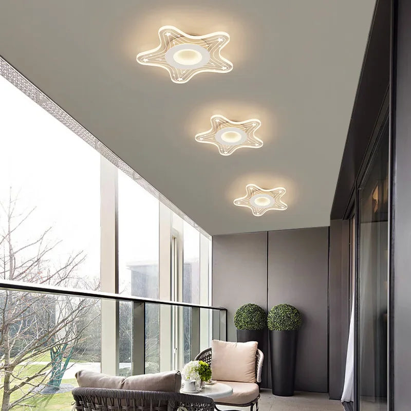 plafonnier led moderne pour éclairage intérieur design élégant - vue 5 sur 10