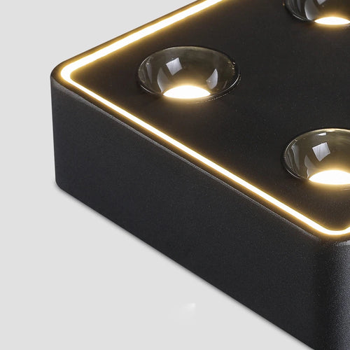 Quadratische LED-Deckenleuchte blendfrei Oberfläche modern - vue 6 sur 16