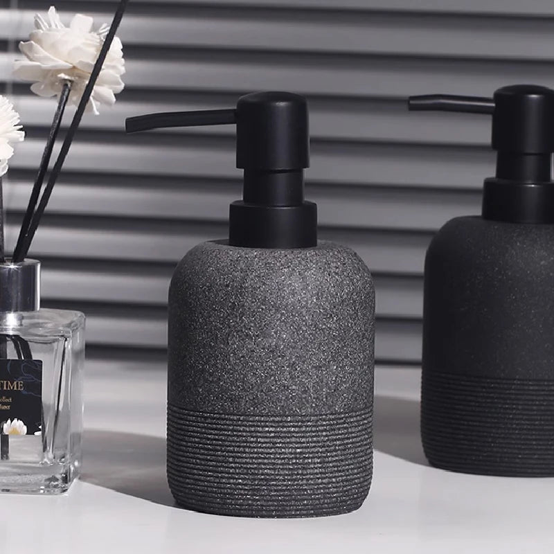bouteille d'émulsion en grès pour salle de bain luxe - vue 6 sur 11